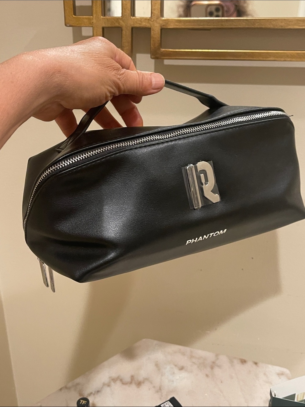 PACO RABANNE Black Leather Travel Toiletry Bag - Picture 12 of 16